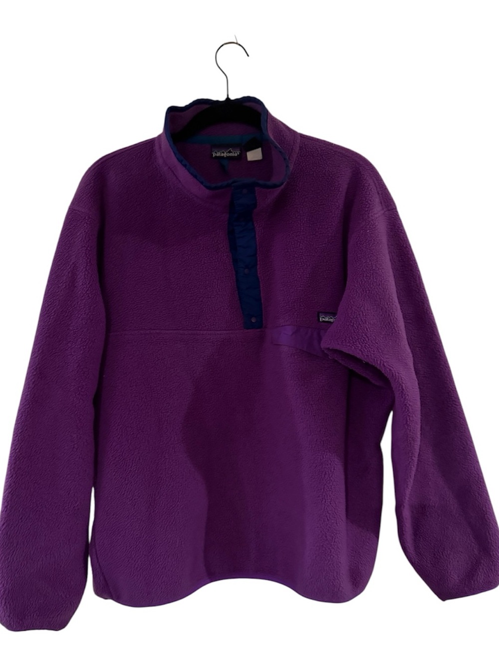 Patagonia Synchilla Snap-T Fleece Purple Blue Women’s L Vintage